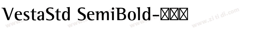 VestaStd SemiBold字体转换
